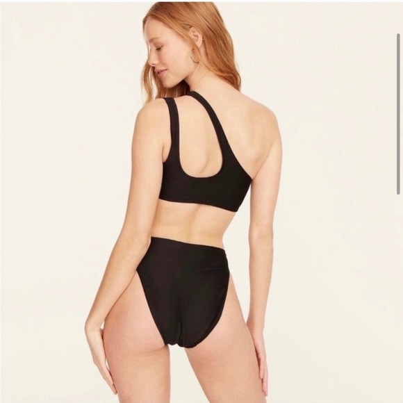 J.Crew Re-Imagined One Double Strap Ribbed Bikini Set Pale Pink Womens M NEW - Picture 4 of 12